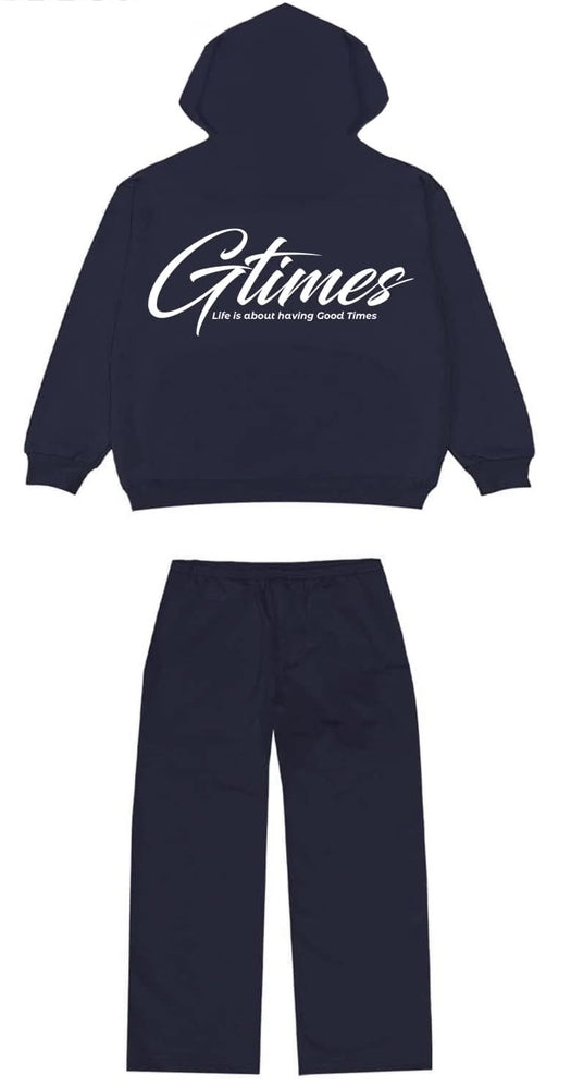 Snug Pullover Tracksuit Set “BLACK”